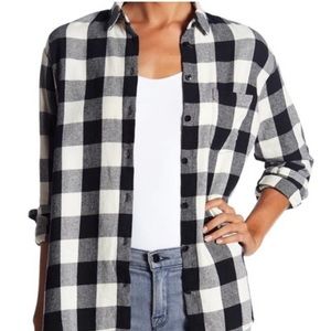 Madewell Boyfriend Flannel in Buffalo Check
